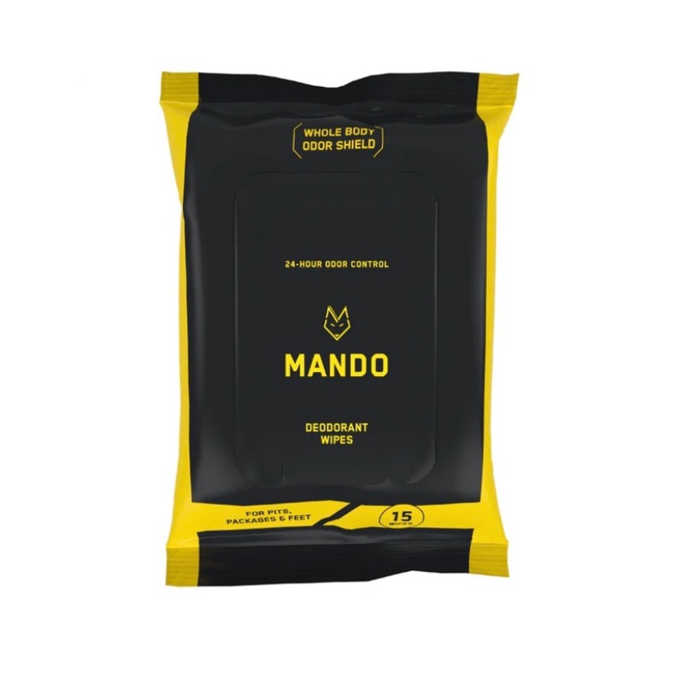 MANDO Mens Unscented Body Wipes